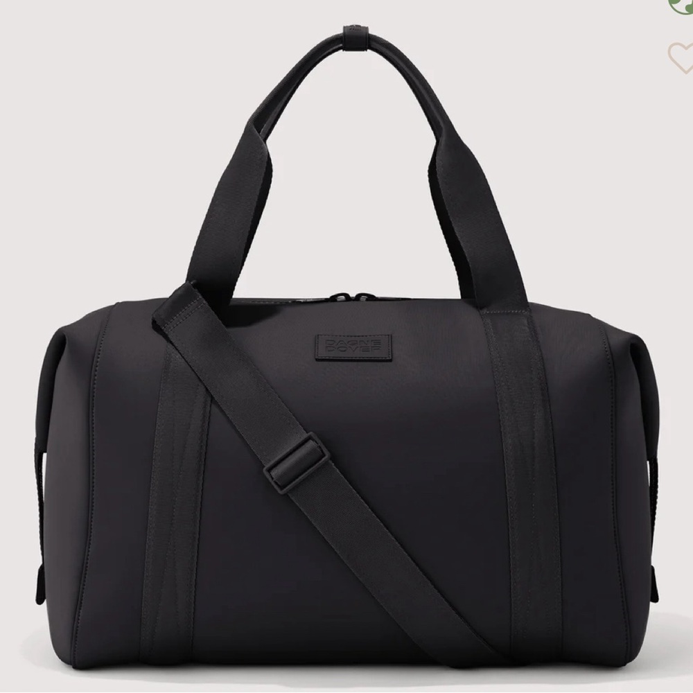 Dagne Dover Black Neoprene Landon XL Carryall Bag